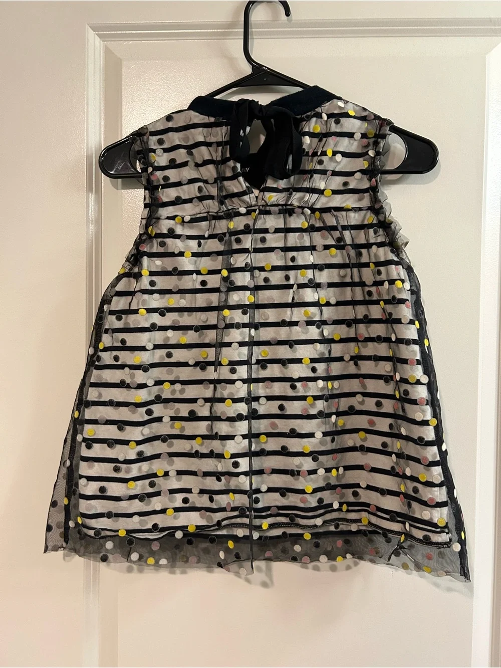 Anthropologie Maeve Black and White Polka Dot Blouse - Picture 6 of 7